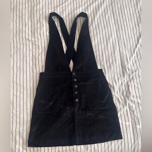 Free People Black Corduroy Dress